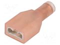 Terminal: flat; 6.3mm; 0.8mm; female; 1÷1.5mm2; crimped; for cable TE Connectivity 735278