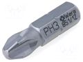 Screwdriver bit; Phillips; PH3; 1/4"; Overall len: 25mm WERA WERA.851/1Z/3