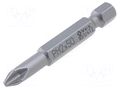 Screwdriver bit; Phillips; PH2; 1/4"; Overall len: 50mm; TORSION WERA WERA.851/4TZ/2