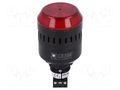 Signaller: lighting-sound; 24VDC; 24VAC; LED; red; IP65; Ø45x83mm AUER SIGNAL JA-ELM-24