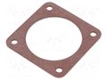 Socket gasket; IP67; size 20; flange (4 holes); CM HIRSCHMANN CM02D20