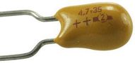 TANTALUM CAPACITOR, 4.7UF, 35V, RADIAL 10% 199D475X9035C6V1