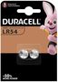 Батарейка 189 (LR54, V10GA, D189A, LR1130, L1131, AG10) 1.5V 42mAh Duracell (2vnt блистер) LR54/DUR-BL2 5000394052550