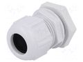 Cable gland; M25; 1.5; IP68; polyamide; grey SPELSBERG KVRM25-MGM