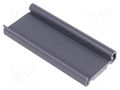 DIN rail mounting bracket; PVC; 100mm; Rail: TS35 FISCHER ELEKTRONIK KL-35-K-100