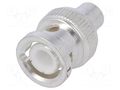 Connector: BNC; terminator; 50Ω; PTFE; silver plated TE Connectivity 1-1337463-0