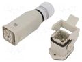 Connector: HDC; male + female; plug + socket,complete set; PIN: 5 HARTING 10200040002