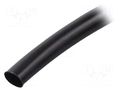 Insulating tube; PVC; black; -20÷125°C; Øint: 6mm; L: 10m; UL94V-0 SIGI PVC125-6-BK-10