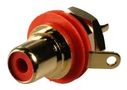 RECEPTACLE, PHONO, CHASSIS, RED, 1WAY NYS367-2