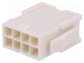 Connector: wire-wire; plug; male; PIN: 8; Mini-Fit Jr; crimped; 2x4 MOLEX MX-5559-08P-210