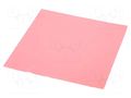 Cleaning wipes; ESD; L: 200mm; W: 200mm; polyester; pink; 0.1÷1GΩ SOLDER PEAK WIDE-ESD-1
