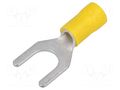 Tip: fork; M8; Ø: 8.4mm; 4÷6mm2; crimped; for cable; insulated NINIGI ST-098/Y