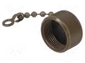 Protection cover; internal thread,threaded joint; olive; 97 AMPHENOL 97-60-10