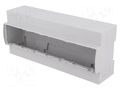 Enclosure: for DIN rail mounting; Y: 91mm; X: 213mm; Z: 62mm; grey ITALTRONIC IT-25.1210000.BL