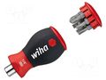 Kit: screwdriver; 6pcs; Phillips,slot; Screwdr.bit l: 25mm WIHA WIHA.380101