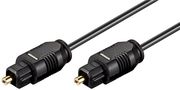 Toslink Cable 2.2 mm, 1 m, black - Toslink male > Toslink male, ø  mm 50216