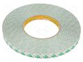 Tape: fixing; W: 12mm; L: 50m; Thk: 0.26mm; acrylic; white; -40÷70°C 3M 3M-9087-12-50