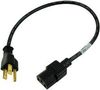 POWER CORD NEMA5-15P/IEC C13, 1.5FT, 10A BLACK 17002A 10 B1