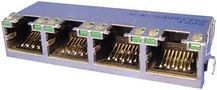 CONNECTOR, MODULAR JACK, 4PORT, 8P8C RJE72-488-14A1