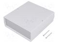 Enclosure: with panel; CAB; X: 129mm; Y: 134mm; Z: 47mm; ABS TEKO 011.5