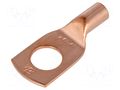 Tip: ring tube; M10; 10mm2; crimped; for cable; L: 25.5mm; copper ERGOM OCZ-010/10