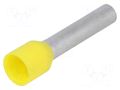 Tip: bootlace ferrule; insulated; copper; 6mm2; 18mm; tinned WEIDMÜLLER H6.0/26D/YE