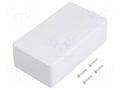 Enclosure: multipurpose; X: 70mm; Y: 125mm; Z: 39mm; COFFER; ABS; grey TEKO COFFER2.5