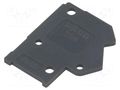End plate; dark grey; 254; D: 13.5mm; L: 1mm; H: 15.7mm WAGO 254-200
