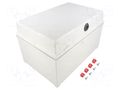Enclosure: wall mounting; X: 200mm; Y: 300mm; Z: 180mm; CAB; grey FIBOX CABPC302018G3B