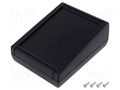 Enclosure: desktop; TEKMAR; X: 100mm; Y: 130mm; Z: 50mm; ABS; black TEKO TK-S.9