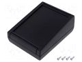 Enclosure: desktop; TEKMAR; X: 100mm; Y: 130mm; Z: 50mm; ABS; black TEKO TK-S.9
