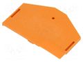 End/partition plate; orange; 280; 2.5x36.5x50.5mm WAGO 280-313