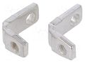 Set of angle brackets for D-Sub; M3; Kit: angle bracket x2 CONEC DSC-KM3