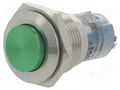 Switch: vandal resistant; Pos: 2; SPDT; 0.5A/220VAC; 1A/24VDC; IP40 ONPOW V16-21-G-S