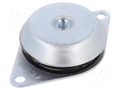 Foot; with vibration damping element,with flange; M16; steel ELESA+GANTER GN148-113-M16A2-57