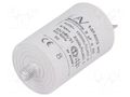 Capacitor: polypropylene; motors, run; 8uF; 420VAC; Ø35x56.5mm KEMET C276CC24800AA0J