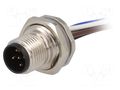 Connector: M12; socket; PIN: 5; male; A code-DeviceNet / CANopen TE Connectivity T4171010005-001