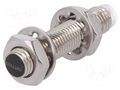 Sensor: inductive; OUT: PNP / NO; 0÷2mm; 10÷30VDC; M8; IP67; 200mA BALLUFF BES00CK