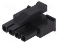 Connector: wire-wire; plug; female; PIN: 4; Micro MATE-N-LOK; 250V TE Connectivity 1445022-4