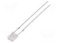 LED; rectangular; 2x3x4mm; bipolar,bicolour; red/blue; 500÷750mcd OPTOSUPPLY OSRBP27BA1B