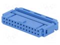 Connector: IDC; plug; female; PIN: 26; angled; IDC; for ribbon cable TE Connectivity 1-1658527-0