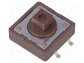 Microswitch TACT; SPST-NO; Pos: 2; 0.05A/12VDC; SMT; none; 1.6N DIPTRONICS DTSM24N