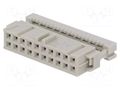 Connector: IDC; plug; female; PIN: 20; straight; IDC; 2.54mm; 2x10 TE Connectivity 2-215882-0