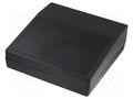 Enclosure: desktop; X: 219mm; Y: 221mm; Z: 78mm; polystyrene; black KRADEX Z-25/B