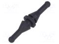 Fastener for fans and protections; Ømount.hole: 5mm; black RICHCO FM-1