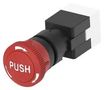 E-STOP SW, SPST-NC/NC, 3A, 125VAC/PANEL PBES16N60R.