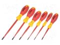 Kit: screwdrivers; insulated; 1kVAC; Pozidriv®,slot; SoftFinish® WIHA WIHA.3201ZK6