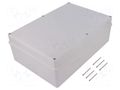 Enclosure: multipurpose; X: 190mm; Y: 280mm; Z: 95mm; ABS; grey; IP67 KRADEX Z95JS-IP67-TM-ABS