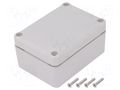 Enclosure: multipurpose; X: 64mm; Y: 88mm; Z: 41mm; ABS; grey; IP67 KRADEX Z56JS-IP67-TM-ABS