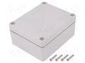 Enclosure: multipurpose; X: 74mm; Y: 89mm; Z: 41mm; ABS; grey; IP67 KRADEX Z54JS-IP67-TM-ABS